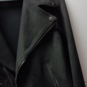 Women's black suede jacket